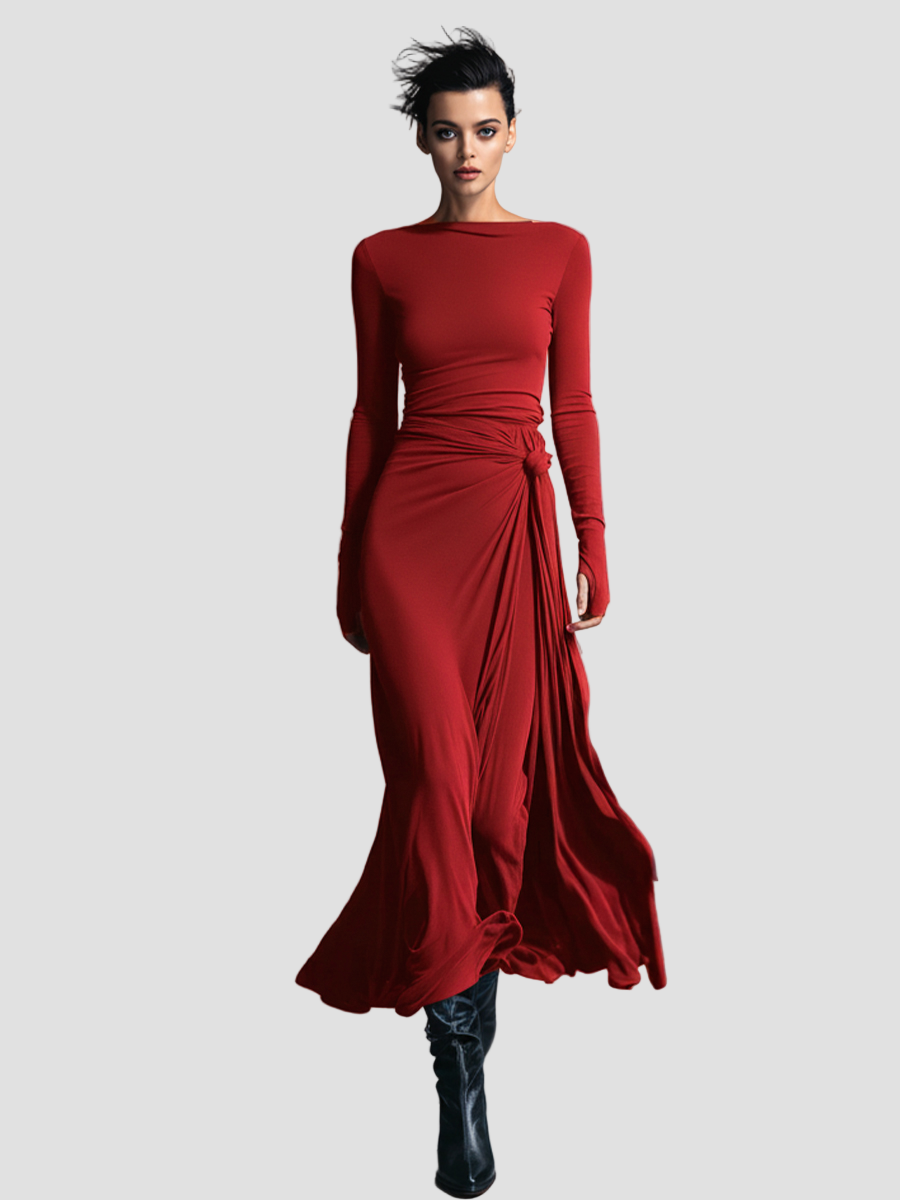 Grace™ - Elegant Dress Made of Stretch Fabric with Shaping Effect