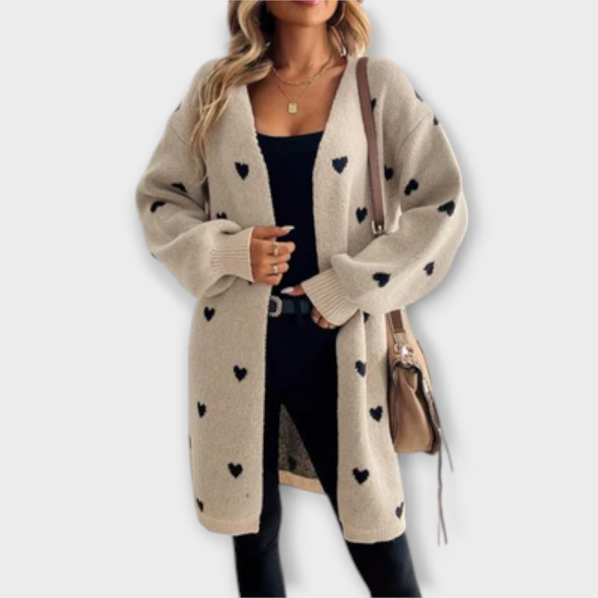 Grace™ - Cardigan with Heart Pattern