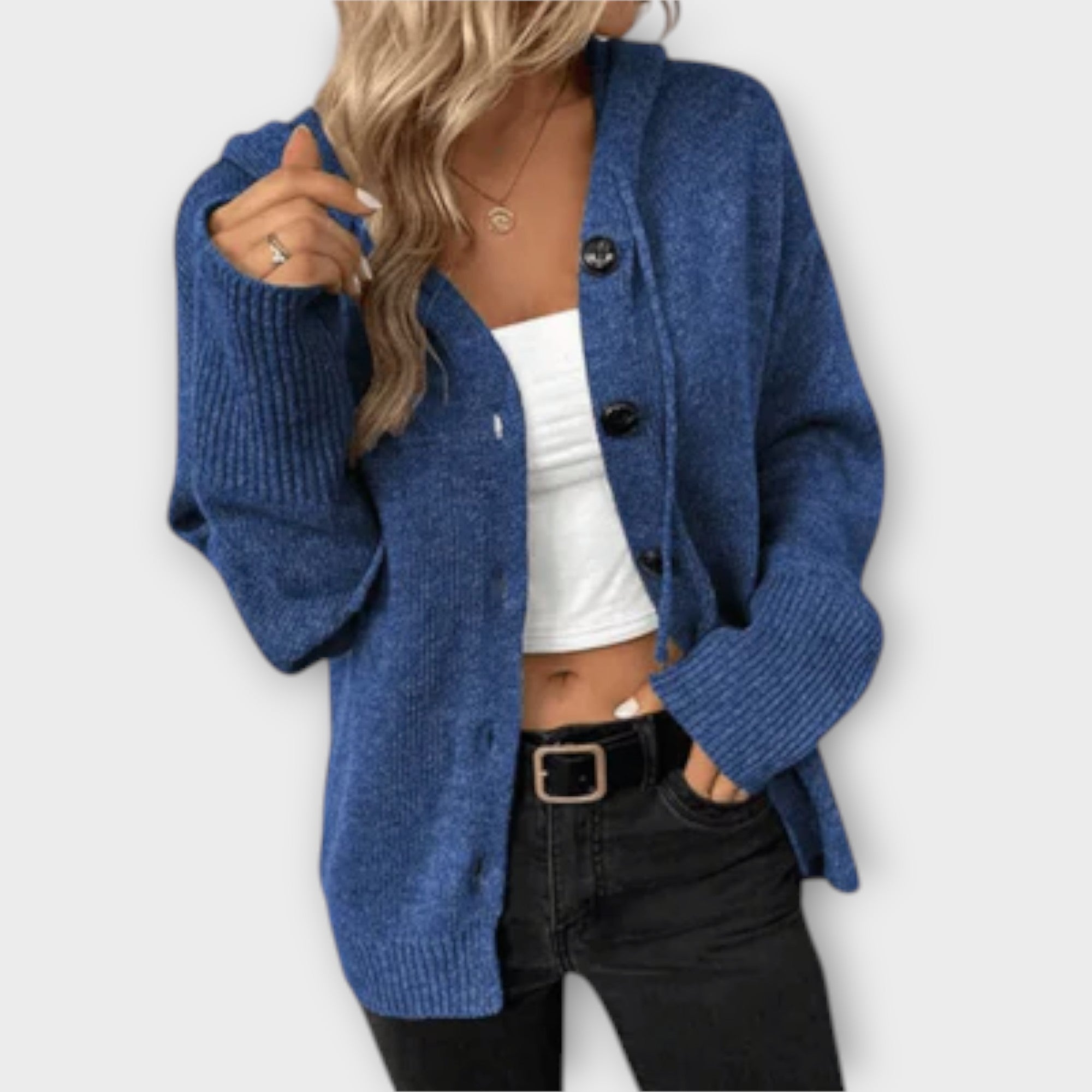 Grace™ - Knitted Cardigan with Buttons