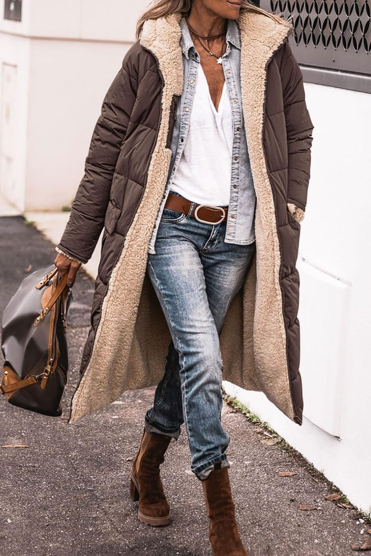 Grace™ - Elegant reversible warm winter coat