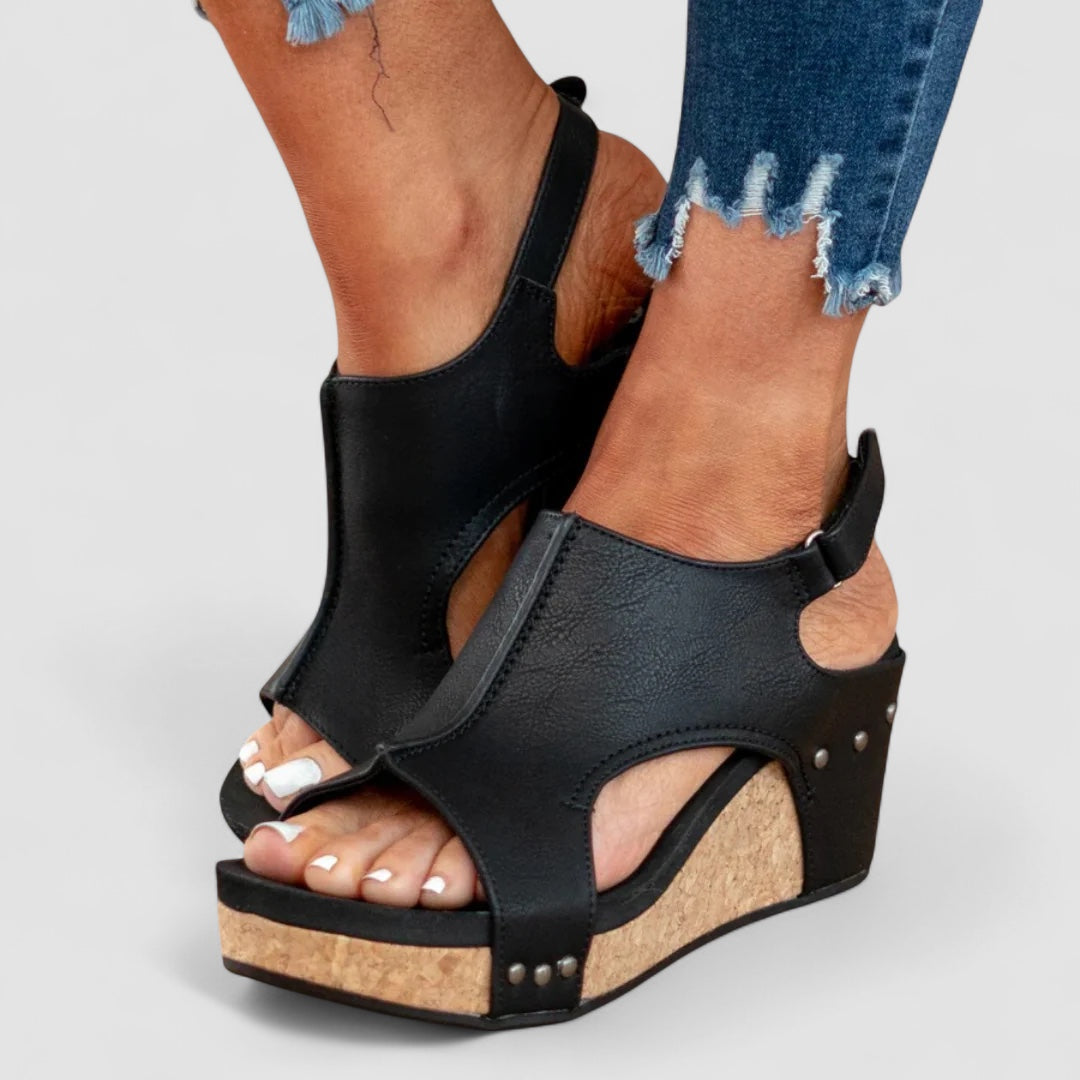 Grace™ | Faux Leather Heeled Shoes