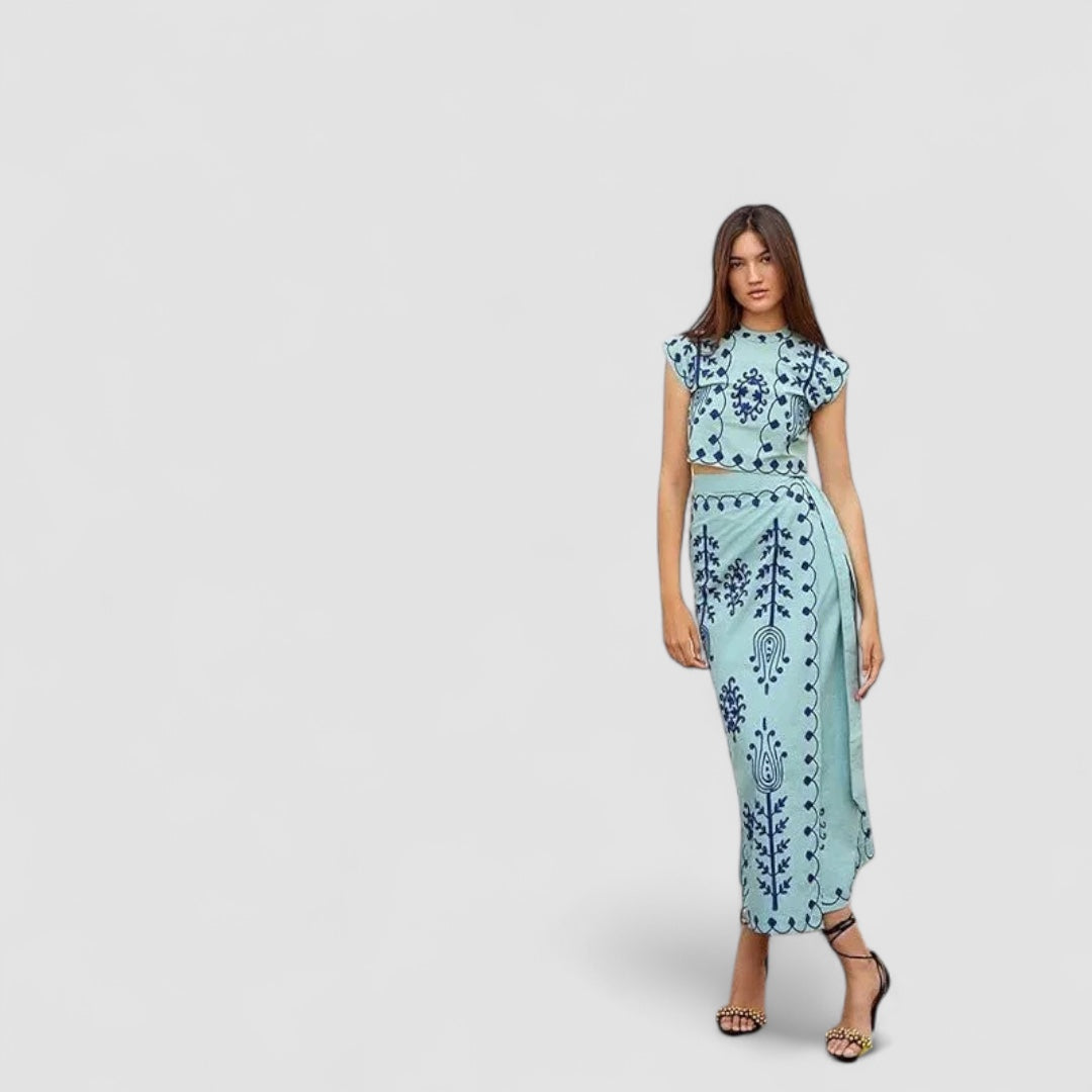Grace™ | Camilla - Printed Top and Skirt