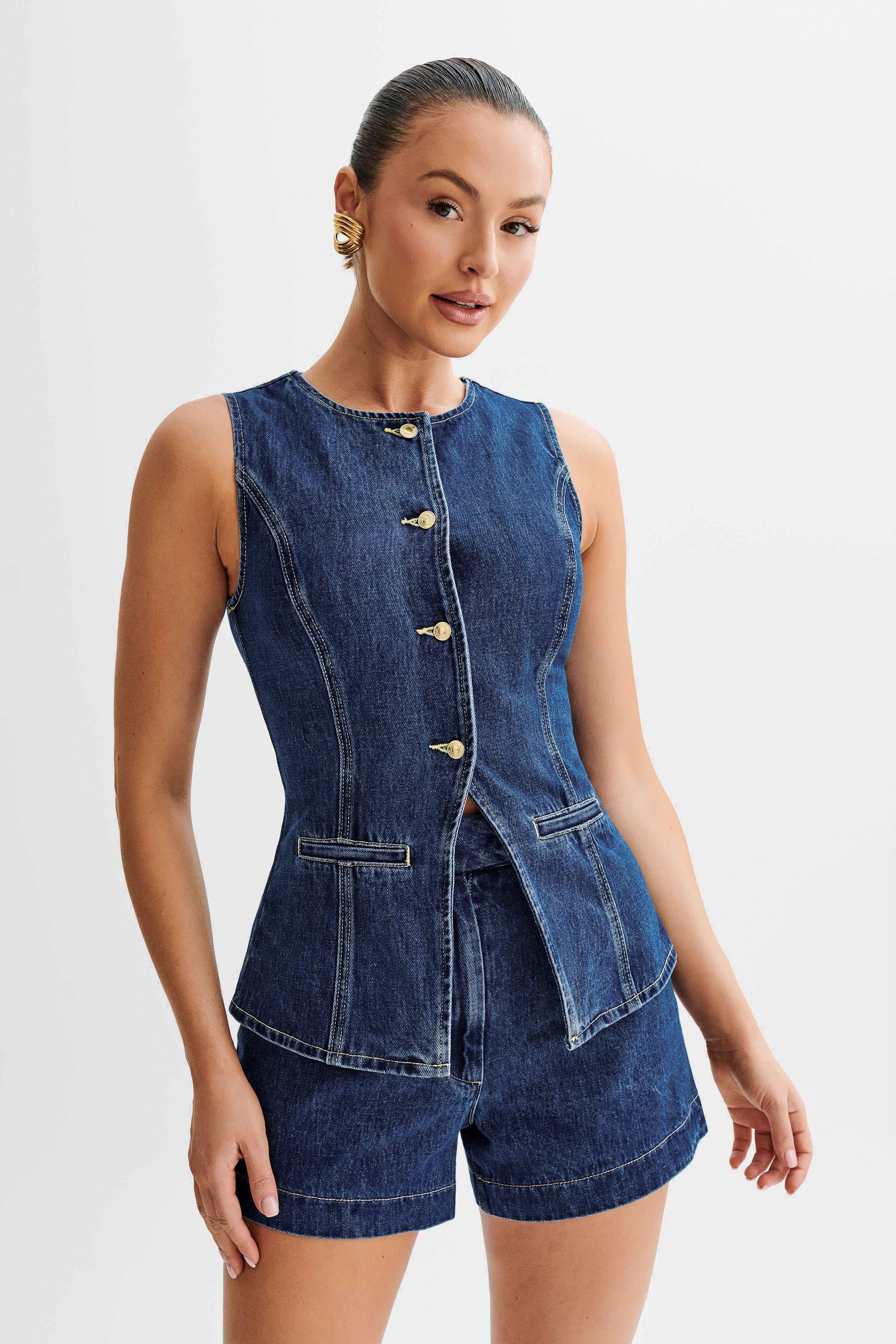 Grace™ | Trendy Denim Set with Buttons
