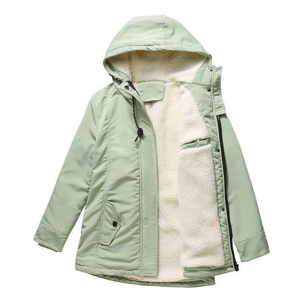 Grace™ - Thick Winter Coat with Hood and Quilted Lining for Winter Warmth