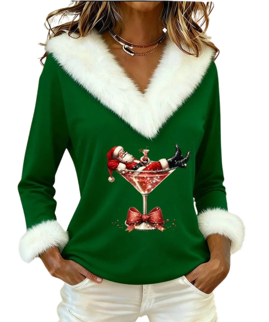 Grace™ - Velvet Christmas Top