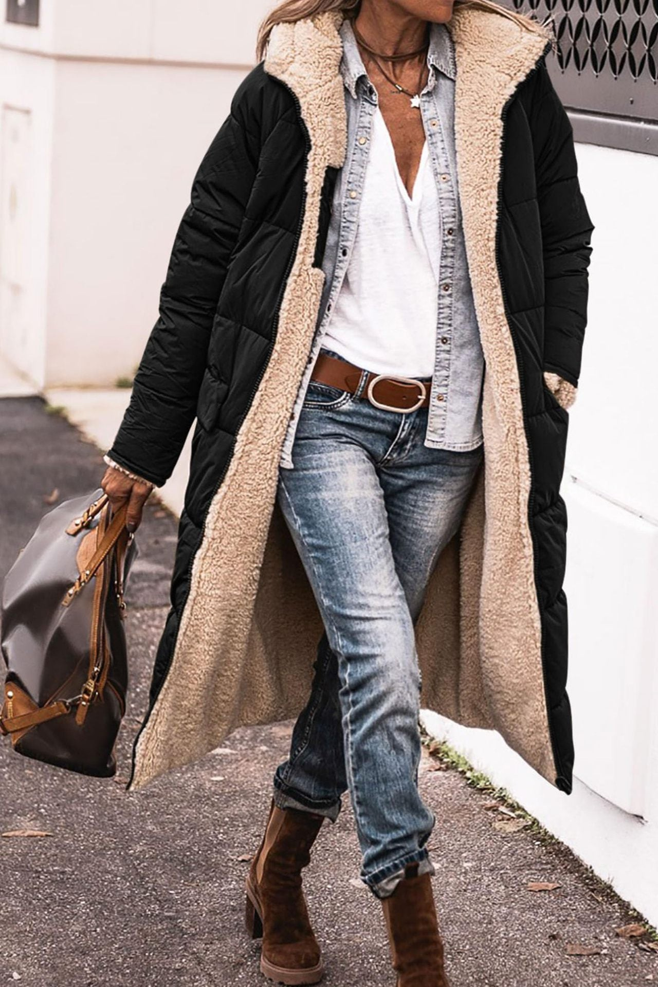 Grace™ - Elegant reversible warm winter coat