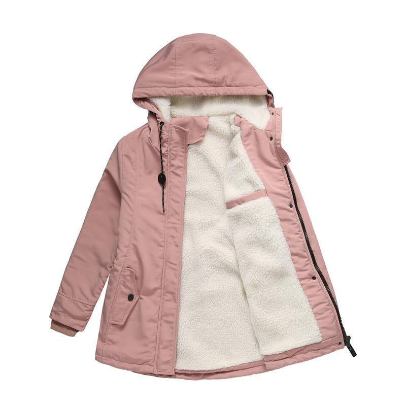 Grace™ - Thick Winter Coat with Hood and Quilted Lining for Winter Warmth