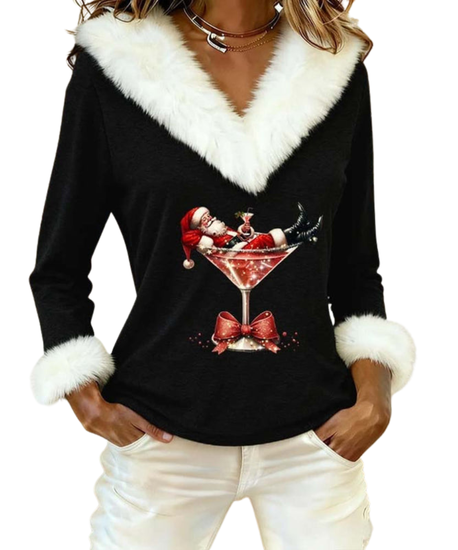 Grace™ - Velvet Christmas Top
