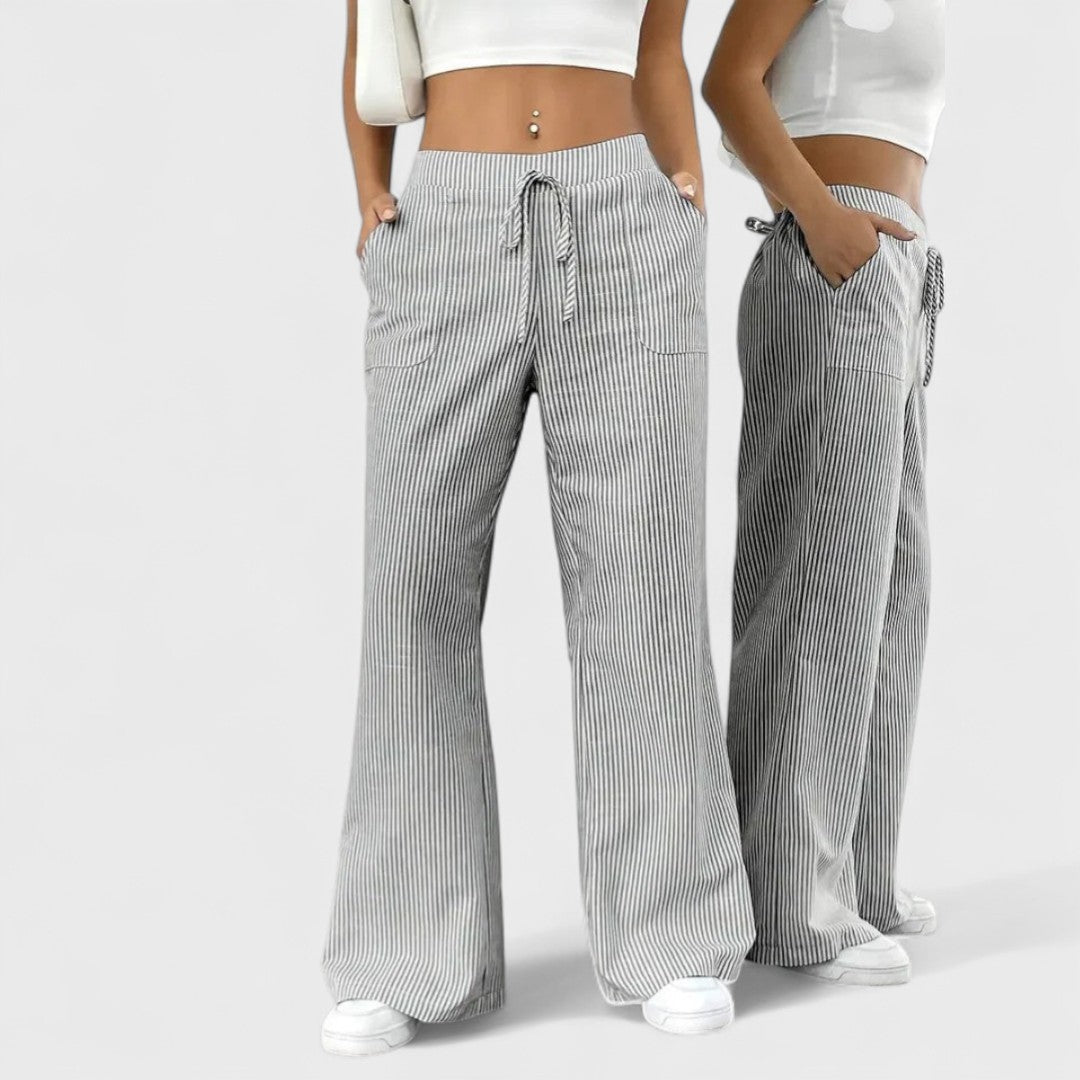 Grace™ - Comfortable Wide Pants with Elegant Details
