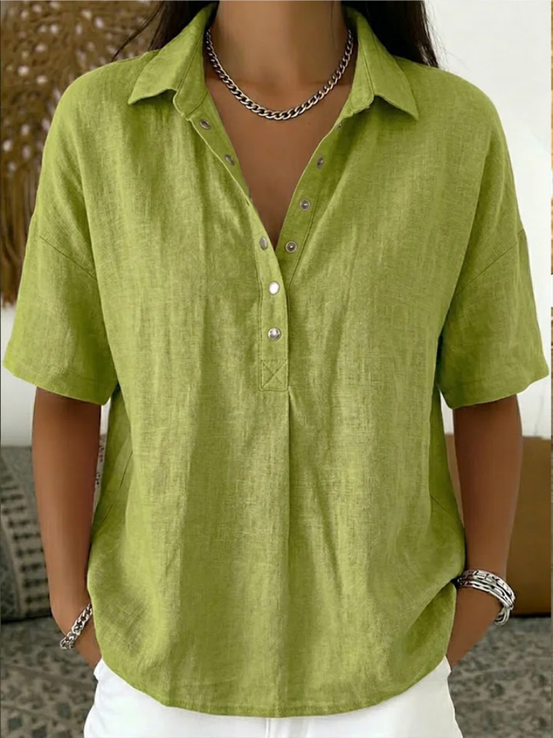 Grace™ - Blouse with Collar and Button Detail