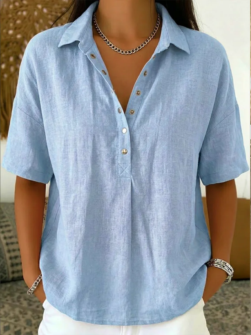 Grace™ - Blouse with Collar and Button Detail