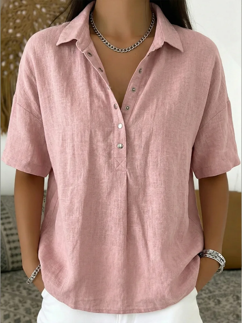 Grace™ - Blouse with Collar and Button Detail