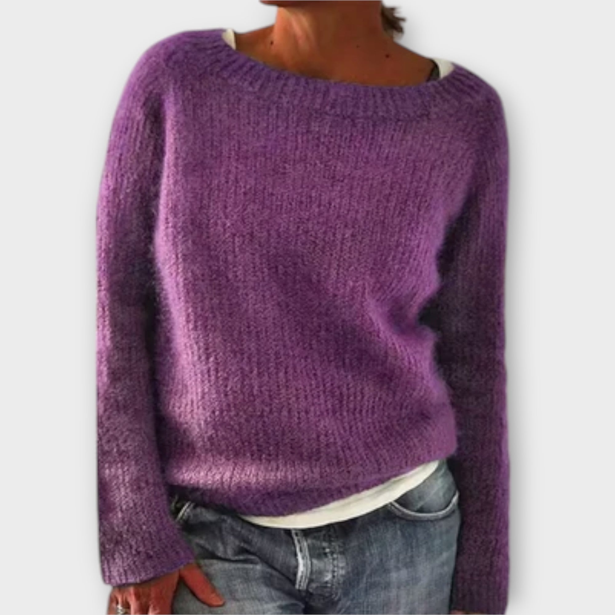 Grace™ – Solid Color Knit Sweater