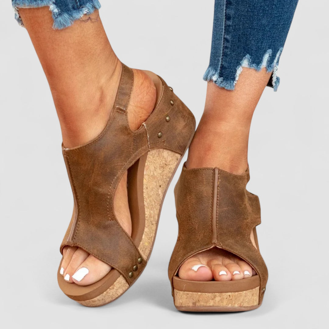 Grace™ | Faux Leather Heeled Shoes