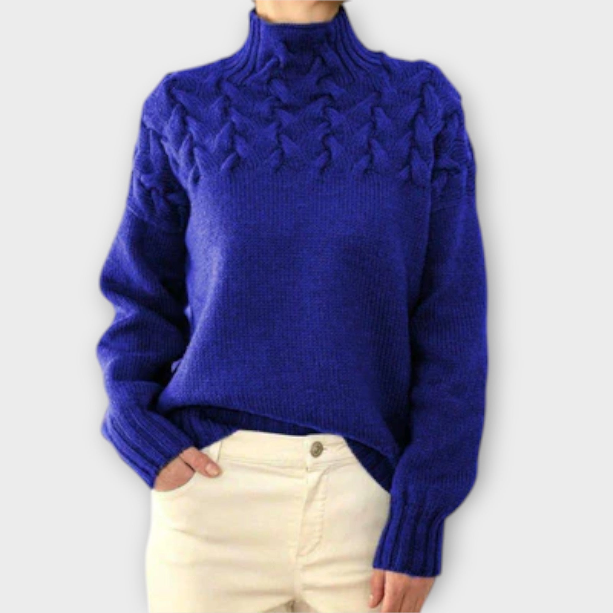 Grace™ - Women's Sweater with Braided Details