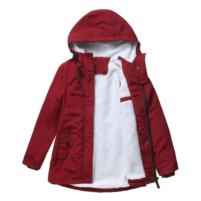 Grace™ - Thick Winter Coat with Hood and Quilted Lining for Winter Warmth