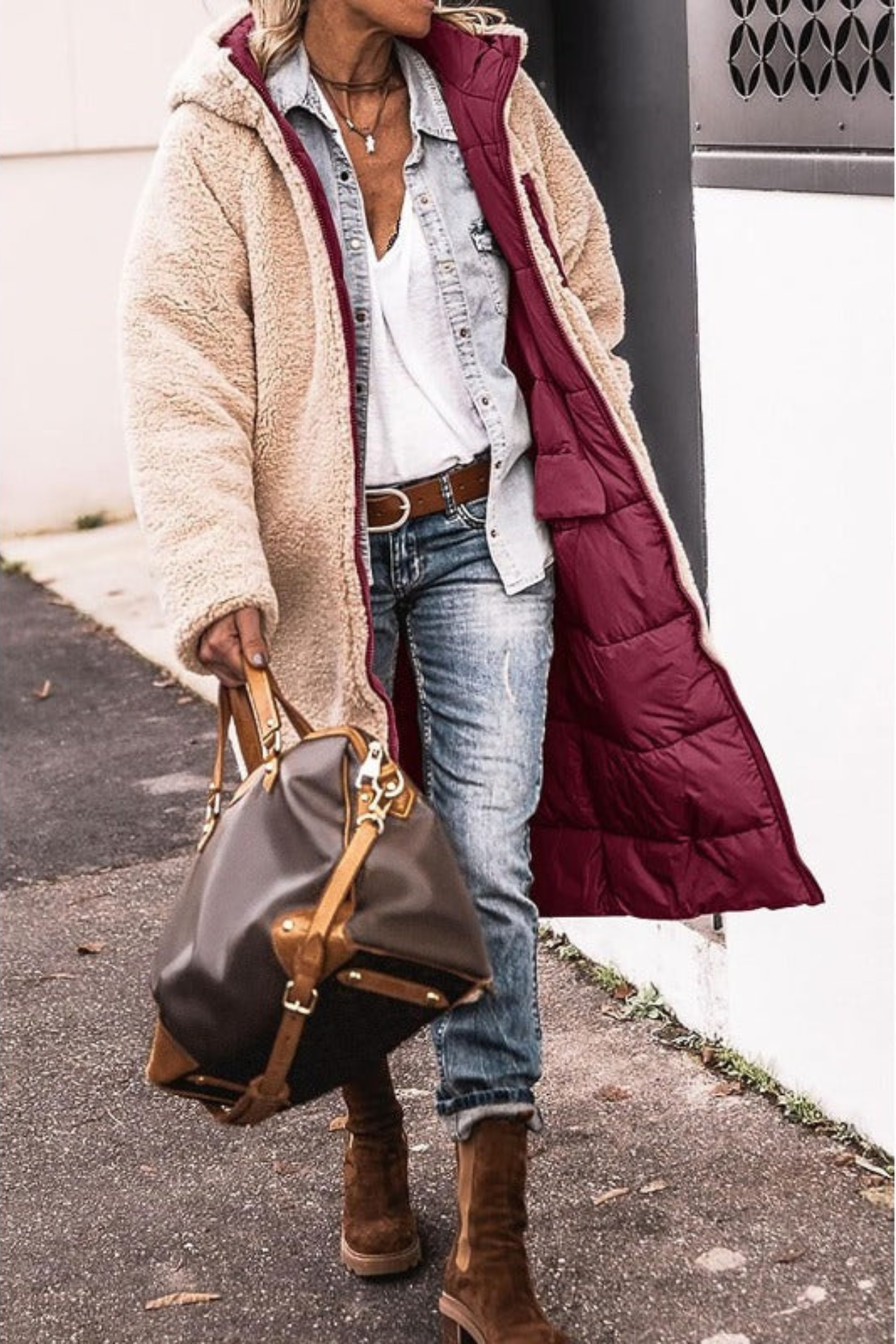 Grace™ - Elegant reversible warm winter coat