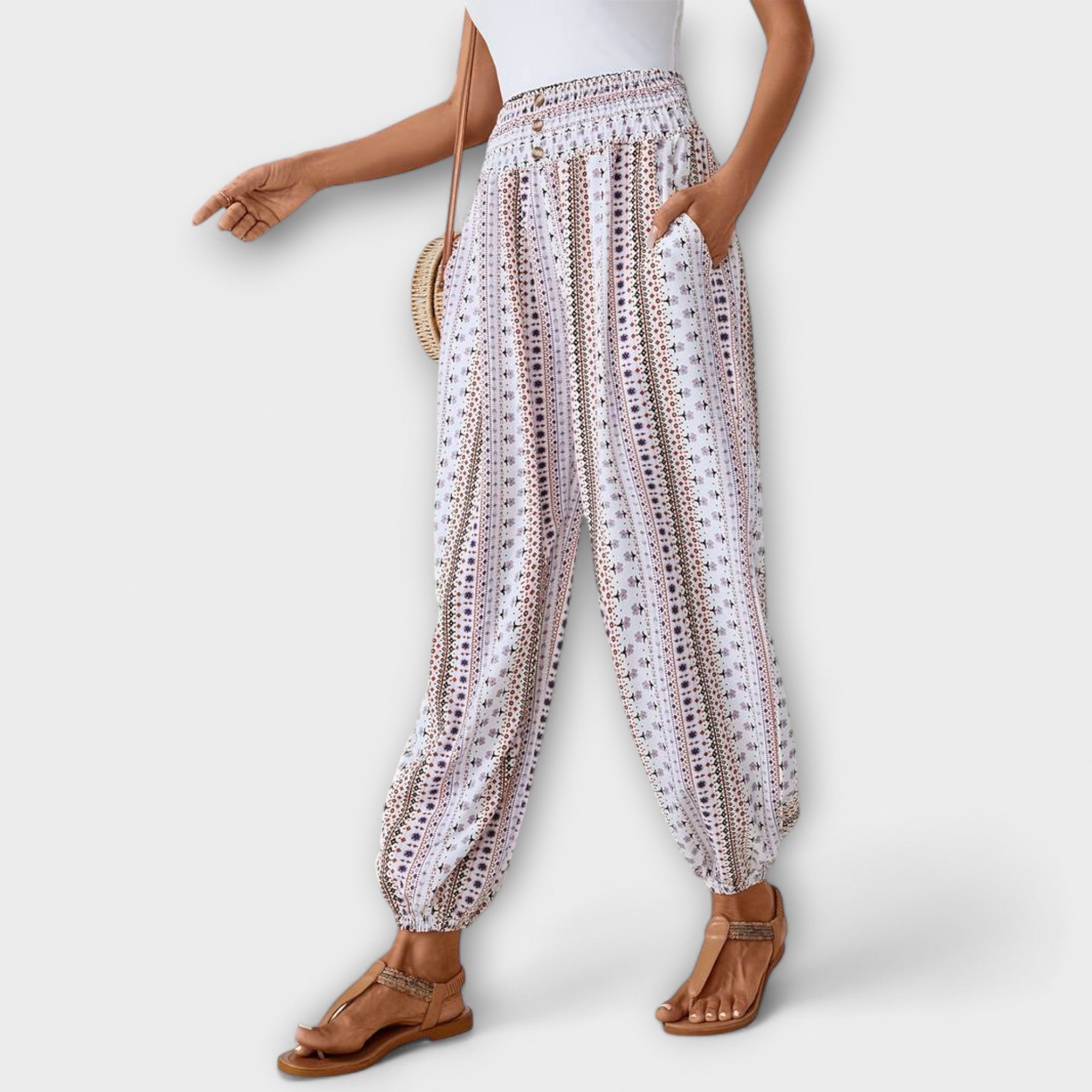 Grace™ - Tights with Ethnic Graphic