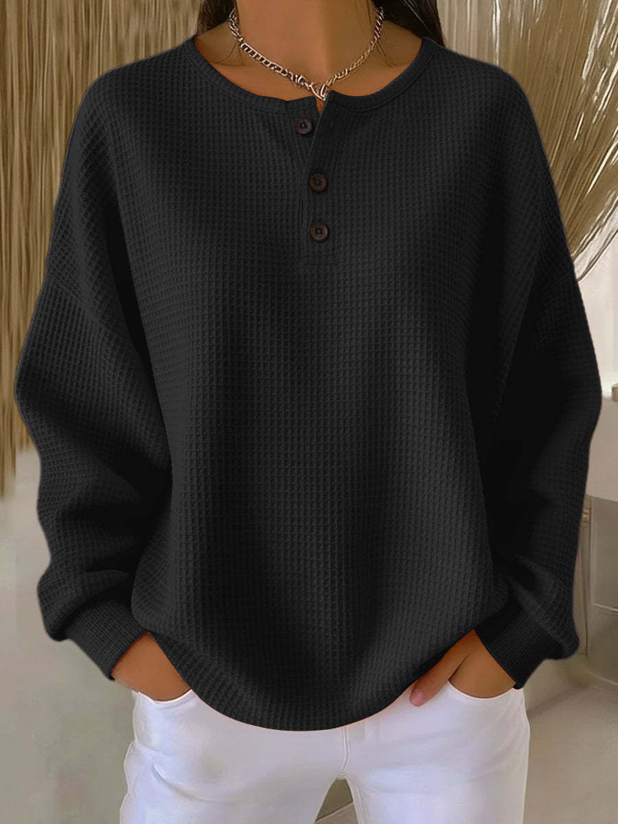 Grace™ - Elegant, warm, comfortable sweater with buttons