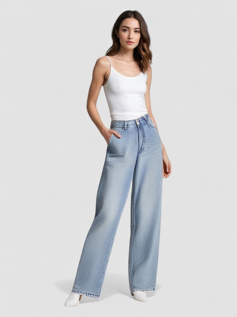 Grace™ | Distressed Patchwork Jeans