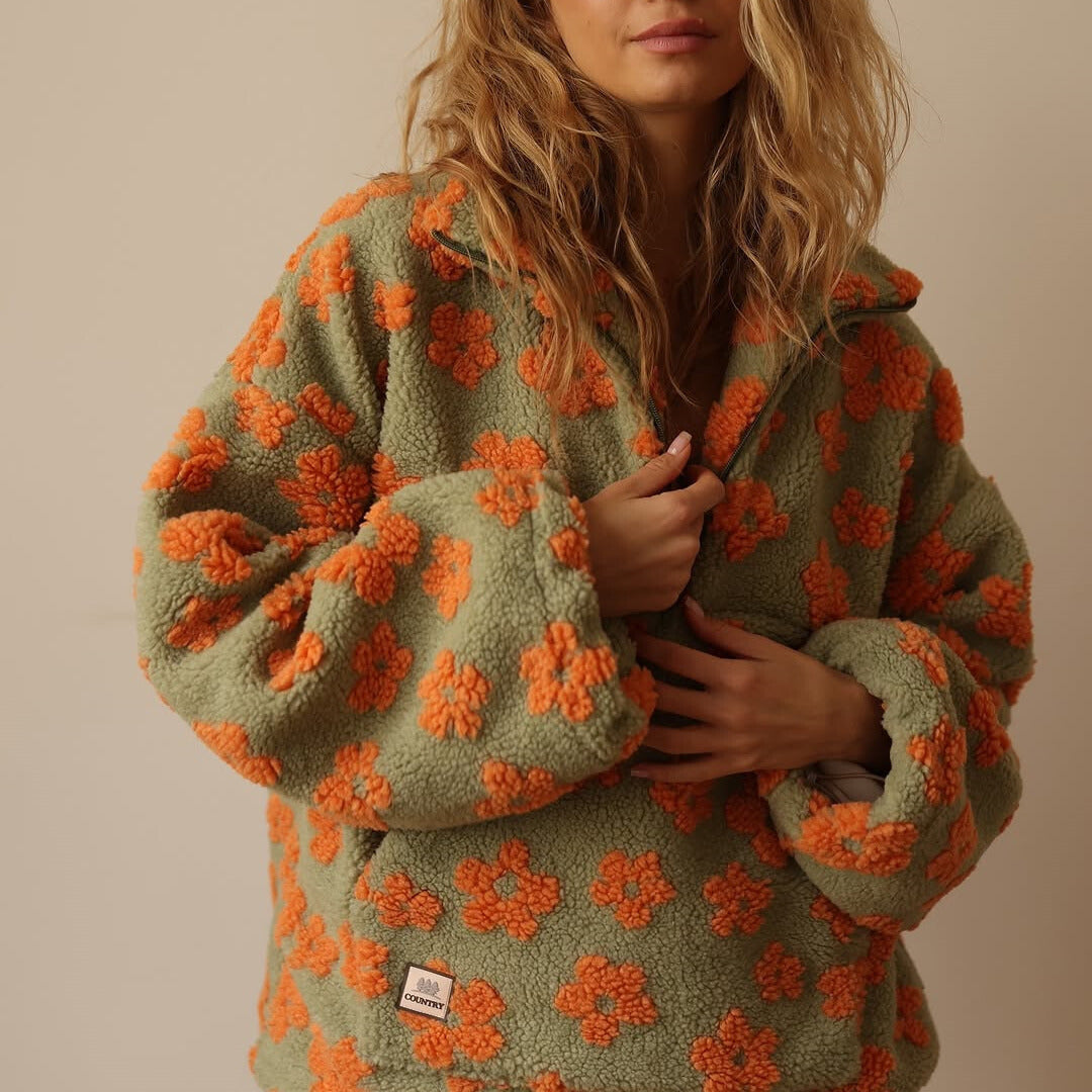 Grace™ | Warm and soft fleece zip sweatshirt
