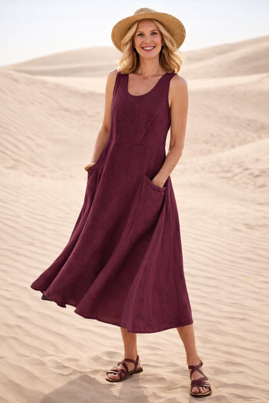 Grace™ - Comfortable A-Line Midi Dress