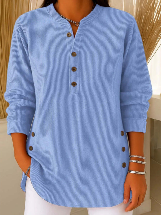 Grace™ - Soft sweater with button detail