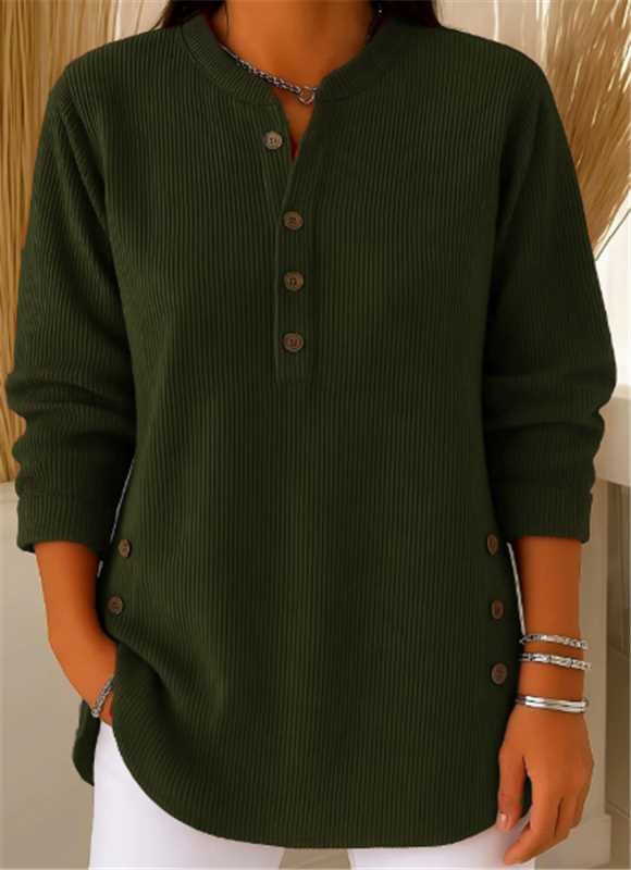 Grace™ - Soft sweater with button detail