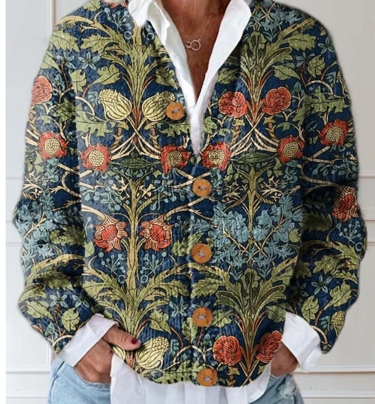 Grace™ - Vintage Floral Cardigan Sweater