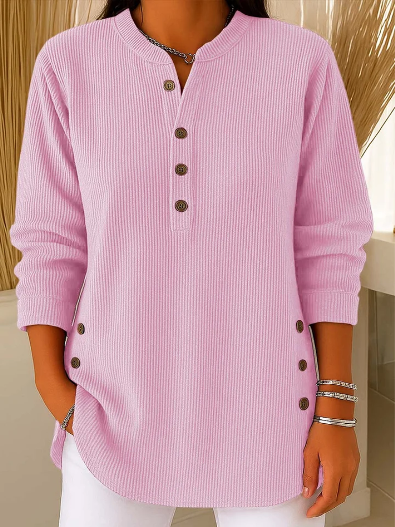 Grace™ - Sweater with Subtle Button Details