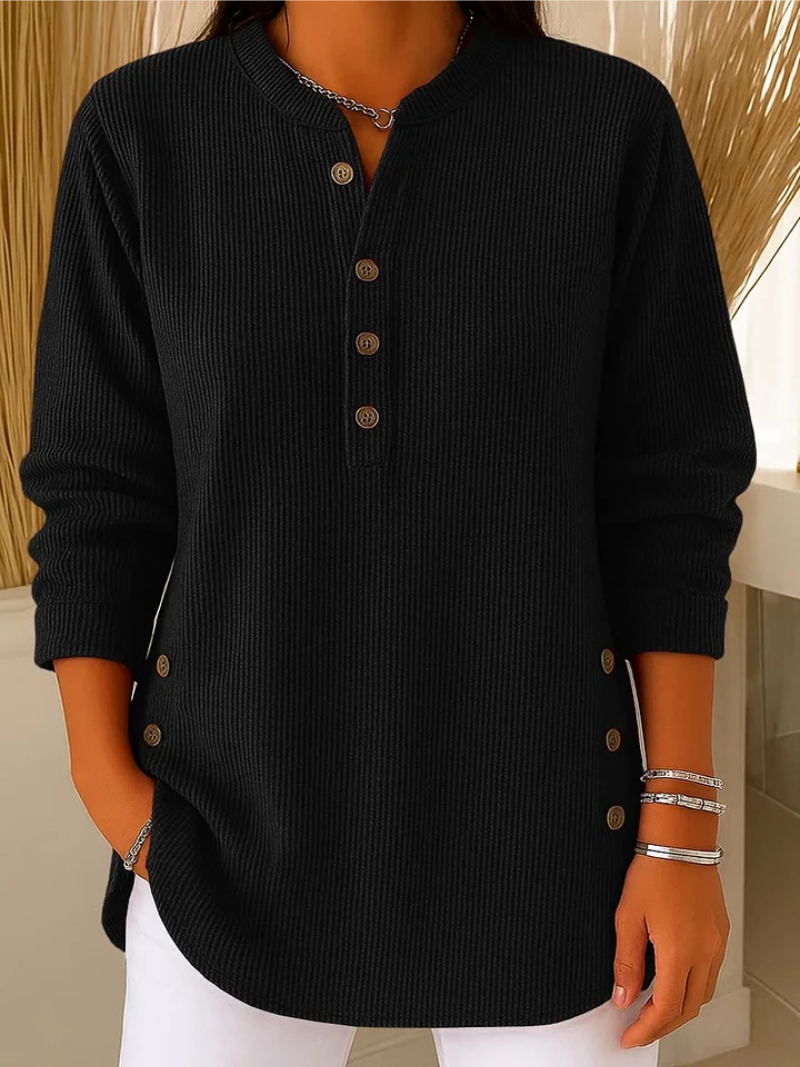 Grace™ - Sweater with Subtle Button Details