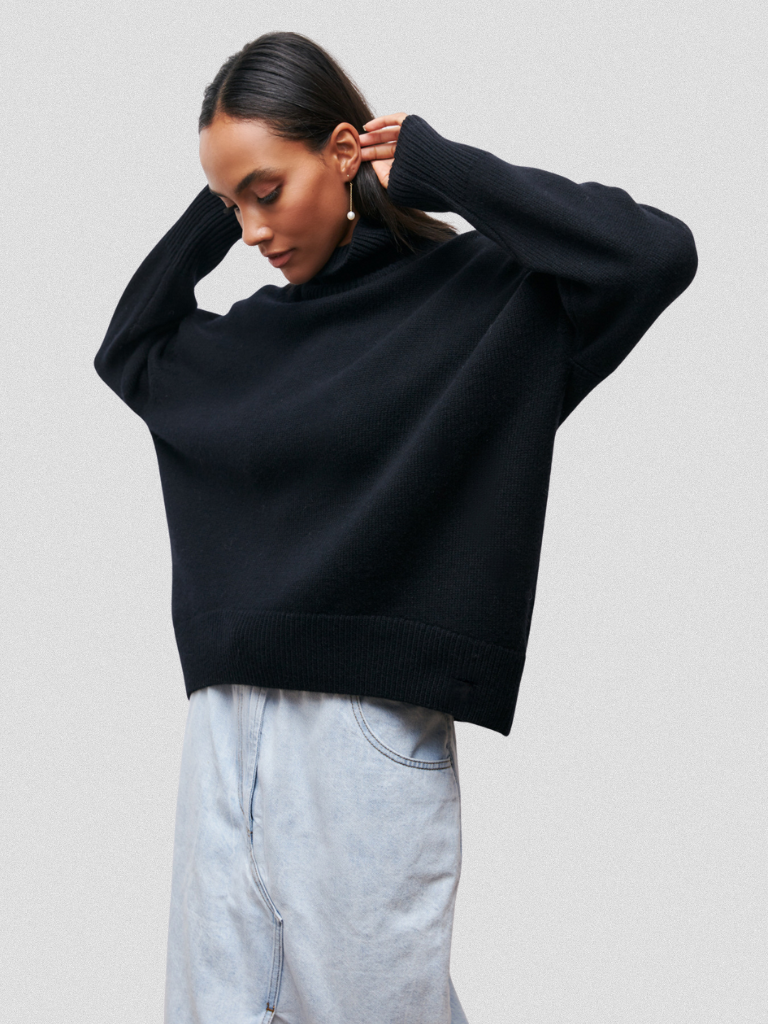 Grace™ High-Collar Knit Sweater
