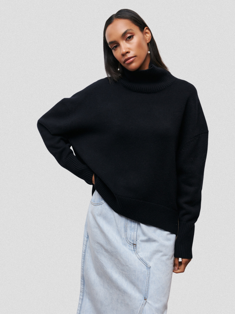 Grace™ High-Collar Knit Sweater