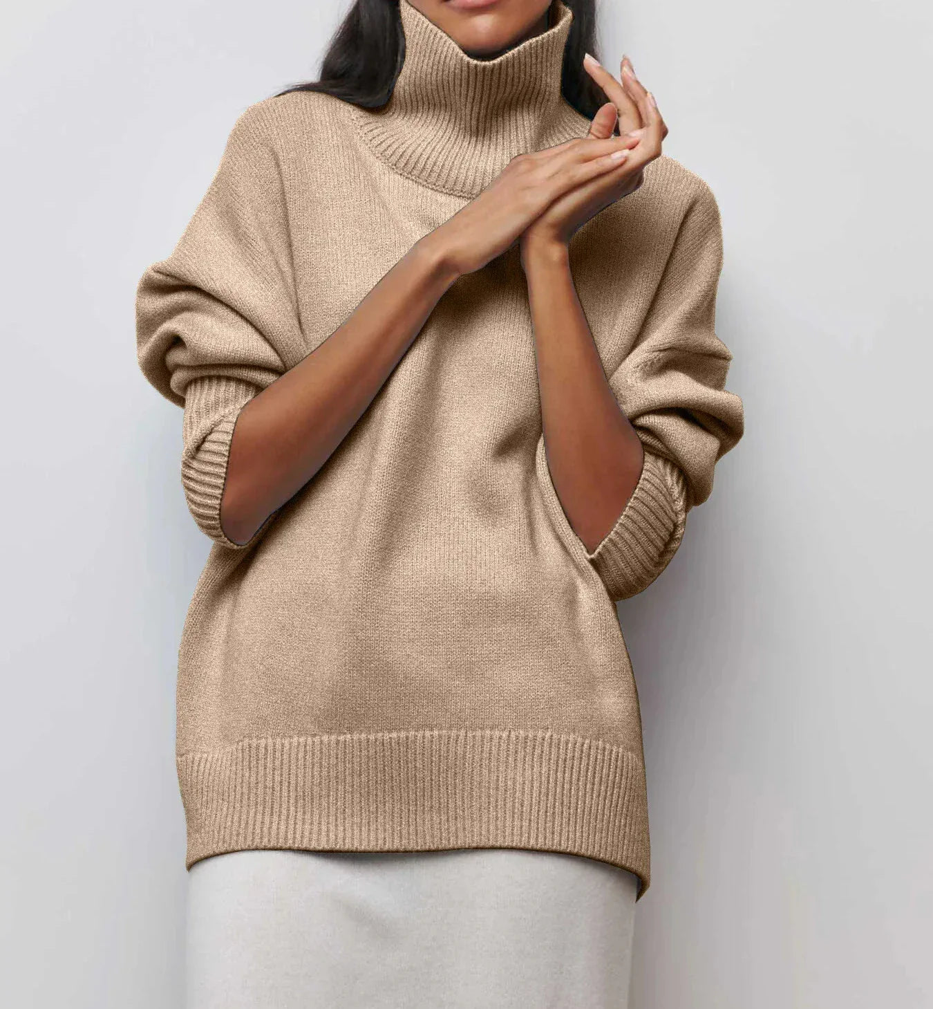 Grace™ - Elegant warm comfortable turtleneck sweater