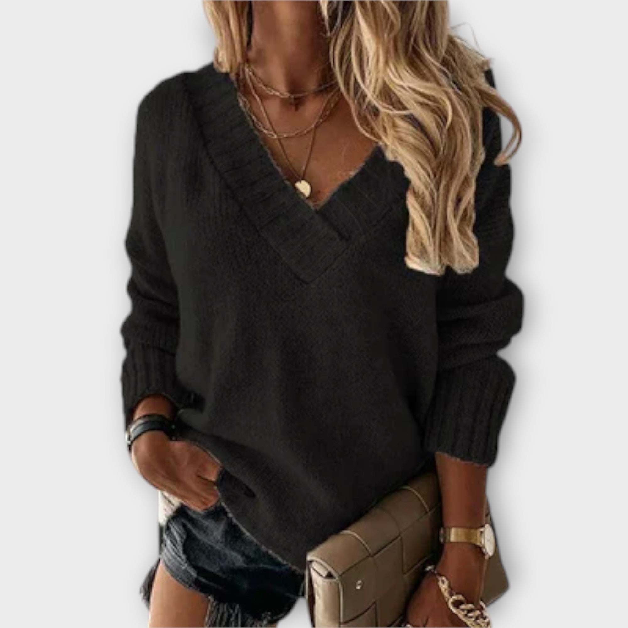 Grace™ Cozy V-Neck Sweater