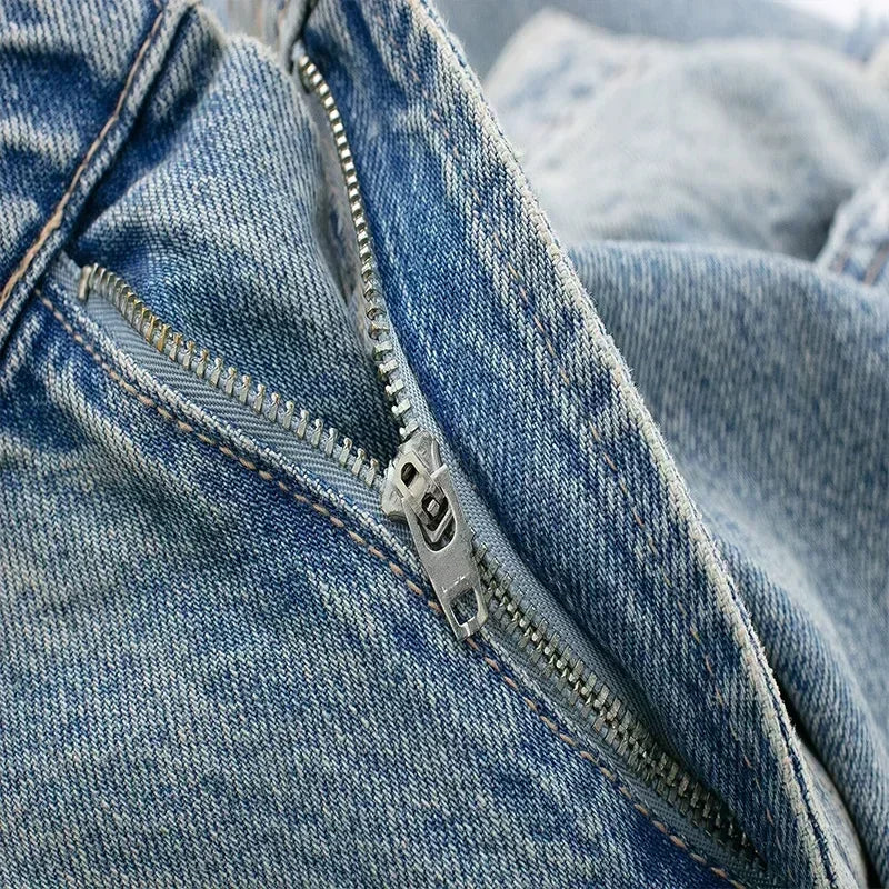 Grace™ | Distressed Patchwork Jeans