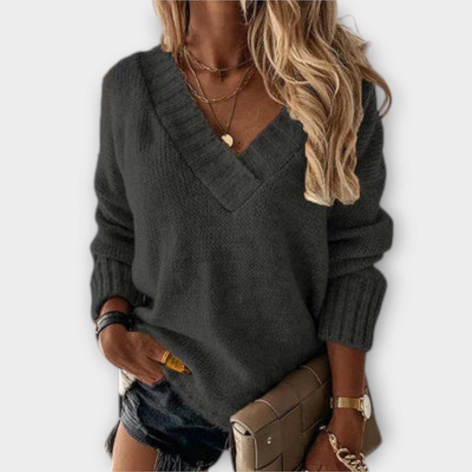 Grace™ Cozy V-Neck Sweater