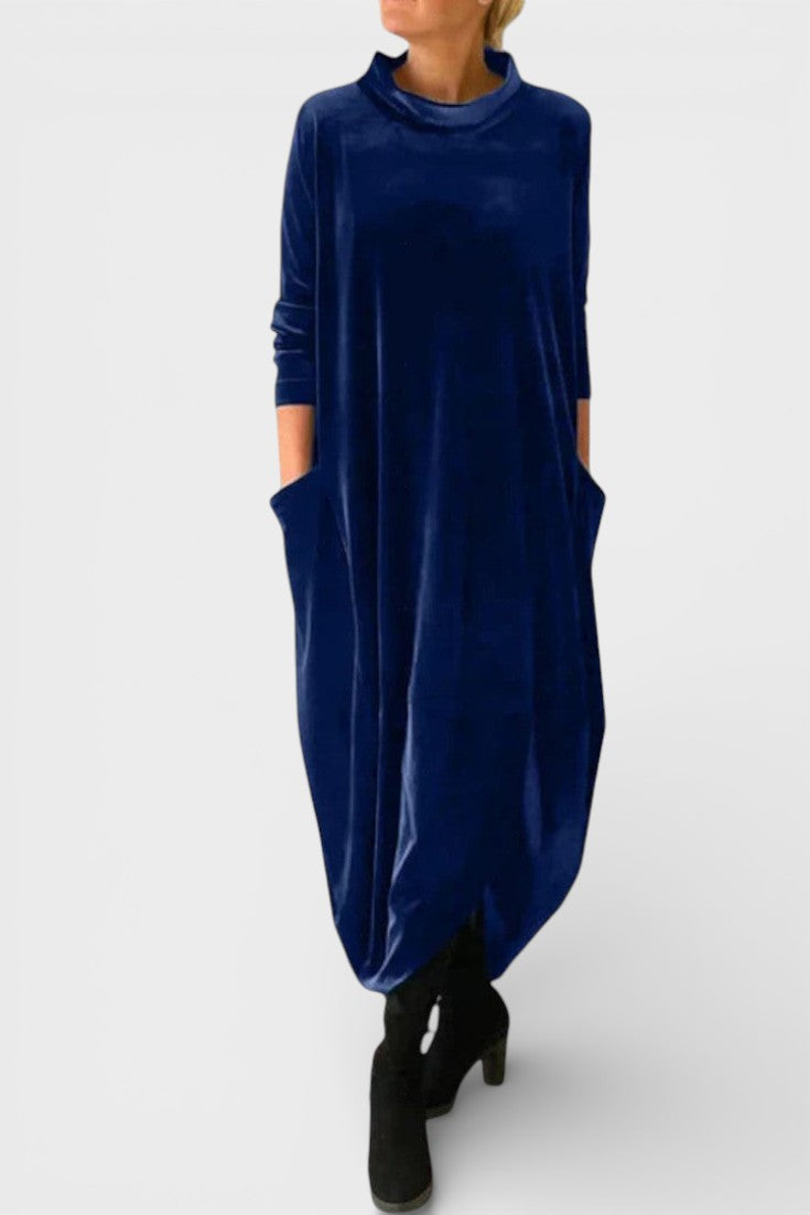 Grace™ - Elegant Velvet Dress with Pockets