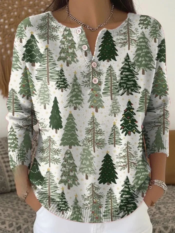 Grace™ - Christmas jumper with buttons