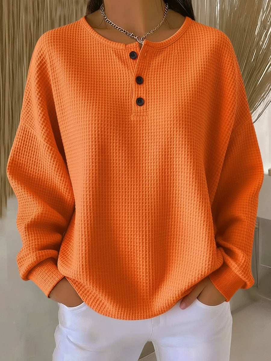 Grace™ - Elegant, warm, comfortable sweater with buttons