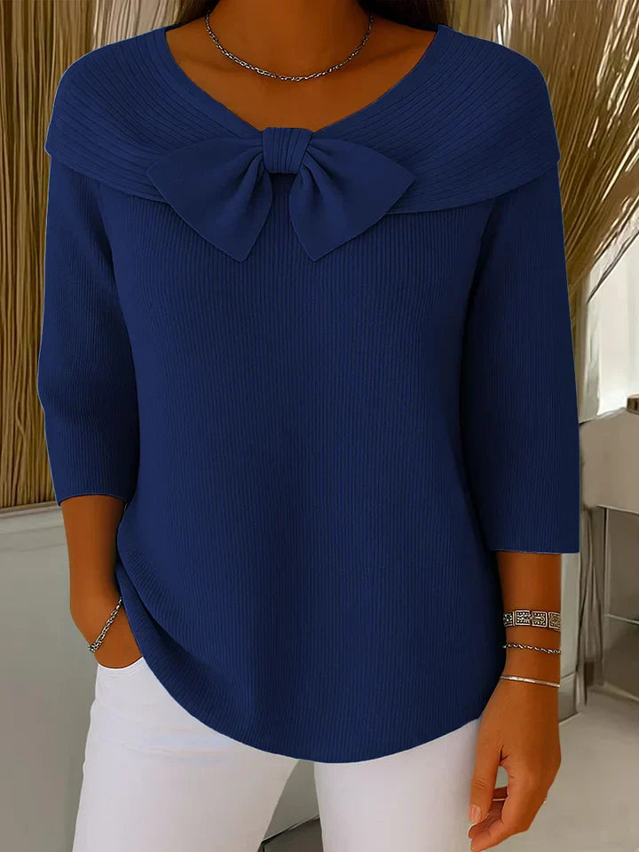 Grace™ - Soft & Elegant Sweater with Bow Detail
