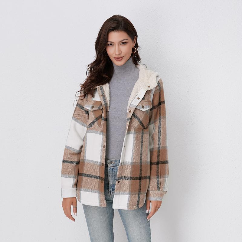 Grace™ - Women’s Plaid Hooded Flannel Jacket for Autumn & Winter