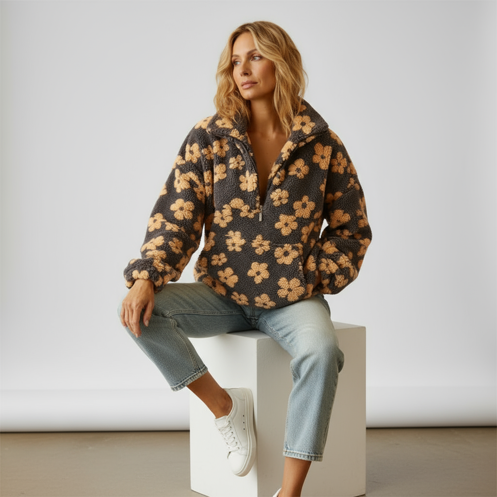 Grace™ | Warm and soft fleece zip sweatshirt