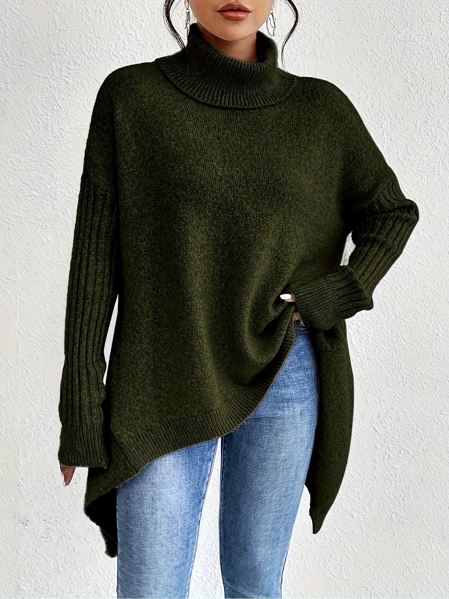 Grace™ - Oversized Turtleneck Sweater