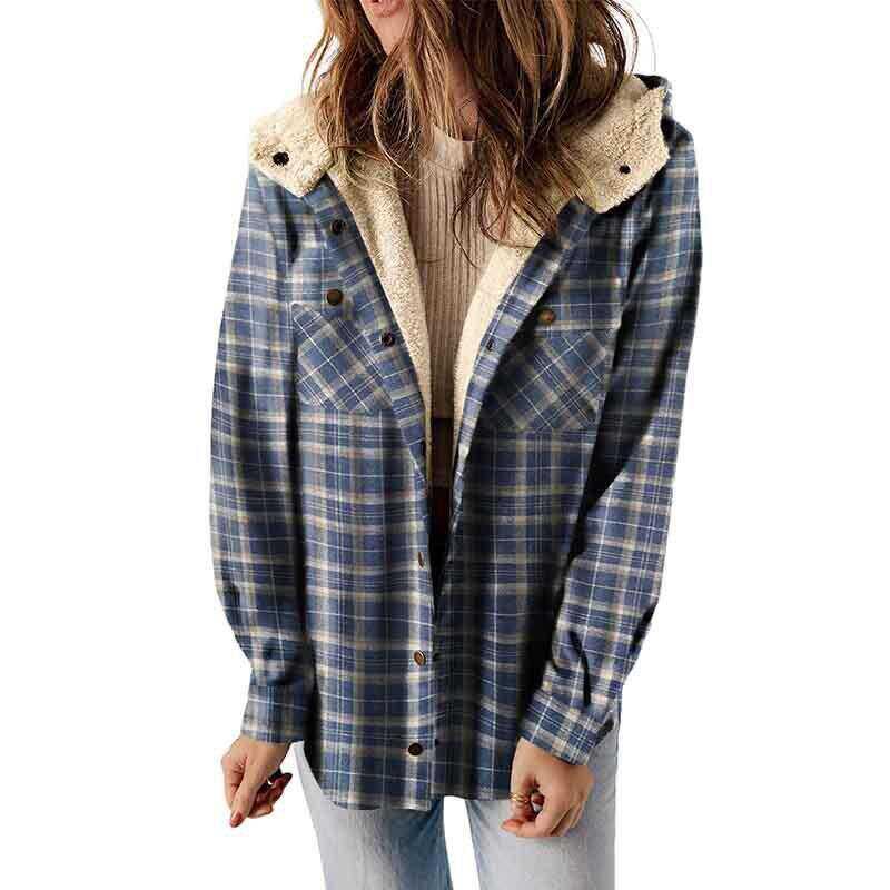 Grace™ - Women’s Plaid Hooded Flannel Jacket for Autumn & Winter