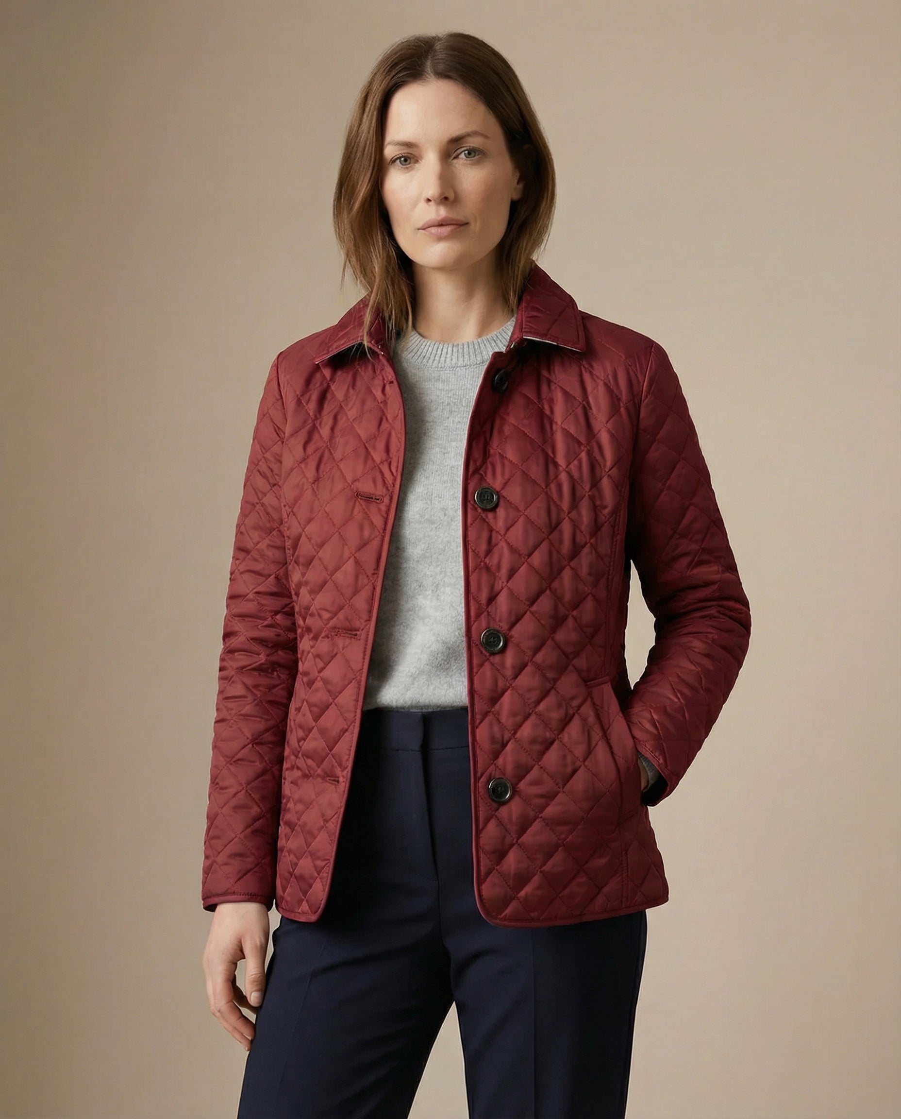 Grace™ - Quilted Button Up Jacket