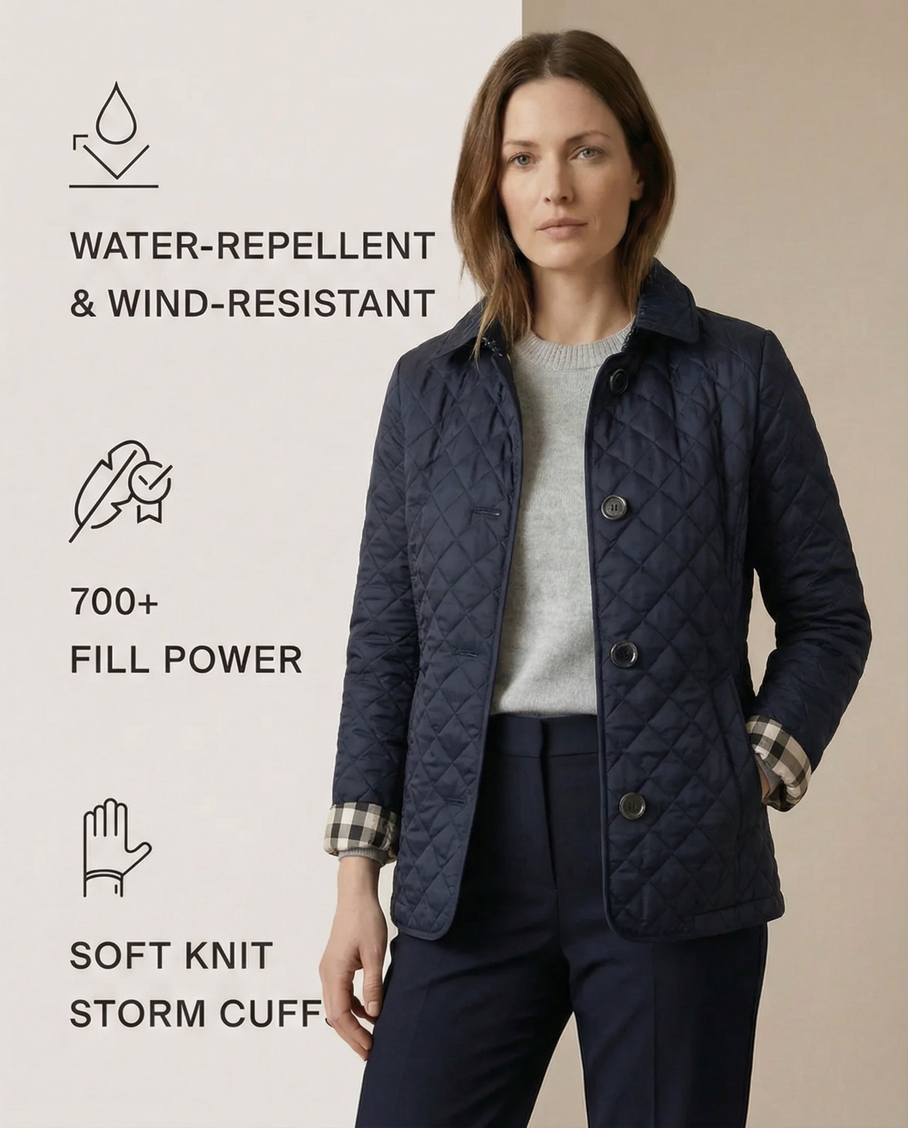 Grace™ - Quilted Button Up Jacket