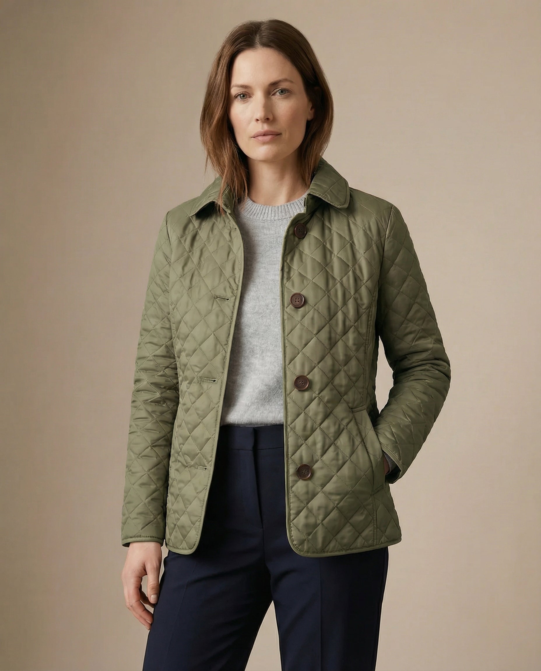 Grace™ - Quilted Button Up Jacket