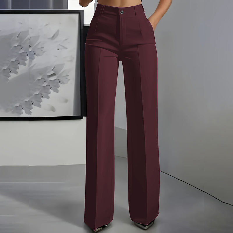 Grace™ - Elegant women's high-waisted trousers